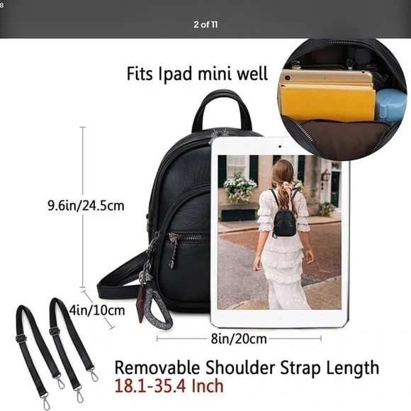 Mini backpack purse Vonxury - Picture 8 of 10